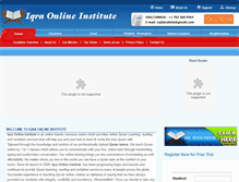 Tablet Screenshot of iqraonlineinstitute.com